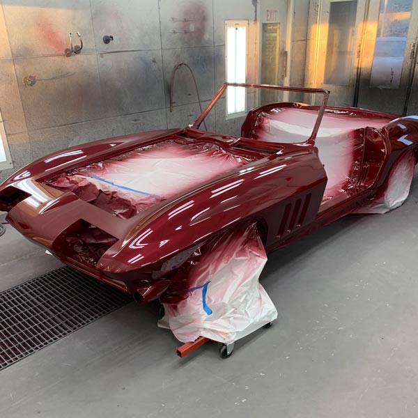 vintage corvette repainting